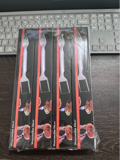 Tăietor de pepene cu două capete, din oțel inoxidabil 304 — instrument de tăiere a fructelor