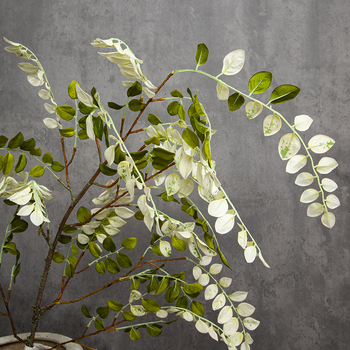 Frunză artificială de Wisteria, tulpină unică, decor interior