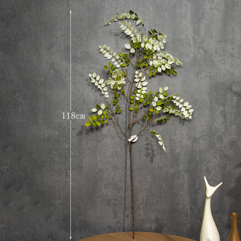 Frunză artificială de Wisteria, tulpină unică, decor interior