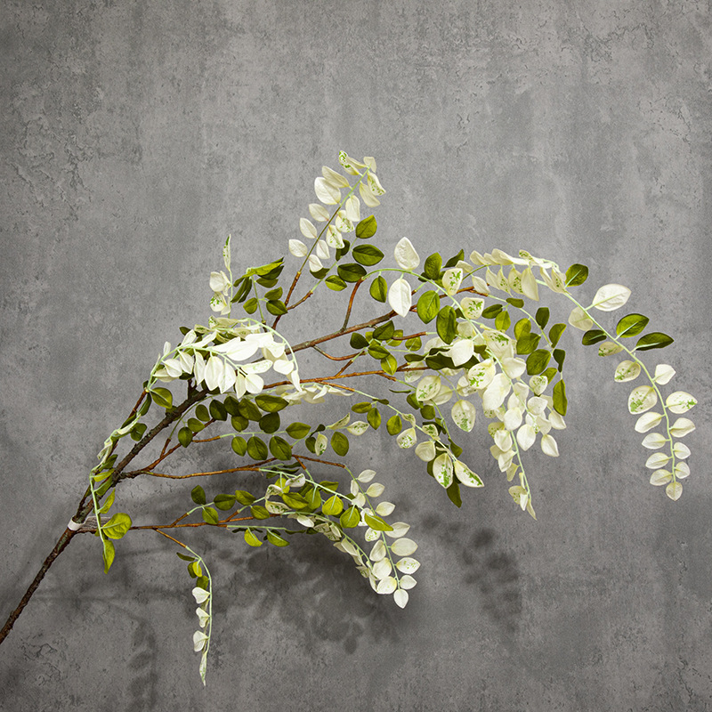 Frunză artificială de Wisteria, tulpină unică, decor interior