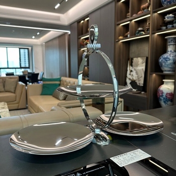 Suport rotund pentru prăjituri cu spațiu de depozitare, pliabil, creativ, farfurie de desert cu aer de lux, decor elegant, cadou pentru casa nouă, pentru masă.