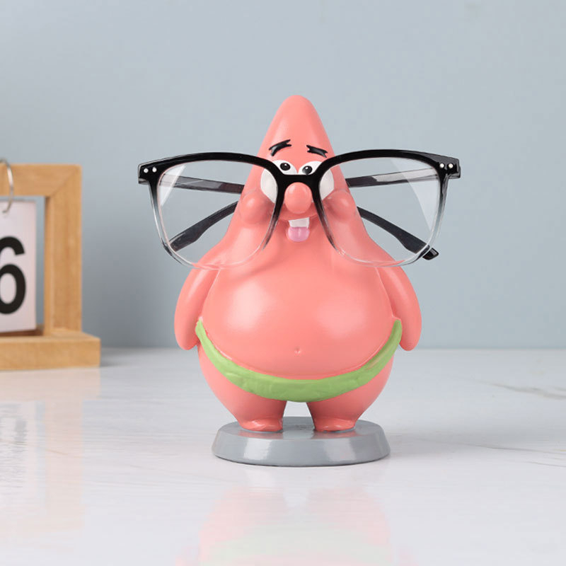 Suport pentru ochelari Patrick Star — Ornament din rășină, stil desen animate, pentru afișajul ochelarilor