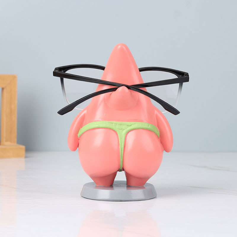 Suport pentru ochelari Patrick Star — Ornament din rășină, stil desen animate, pentru afișajul ochelarilor