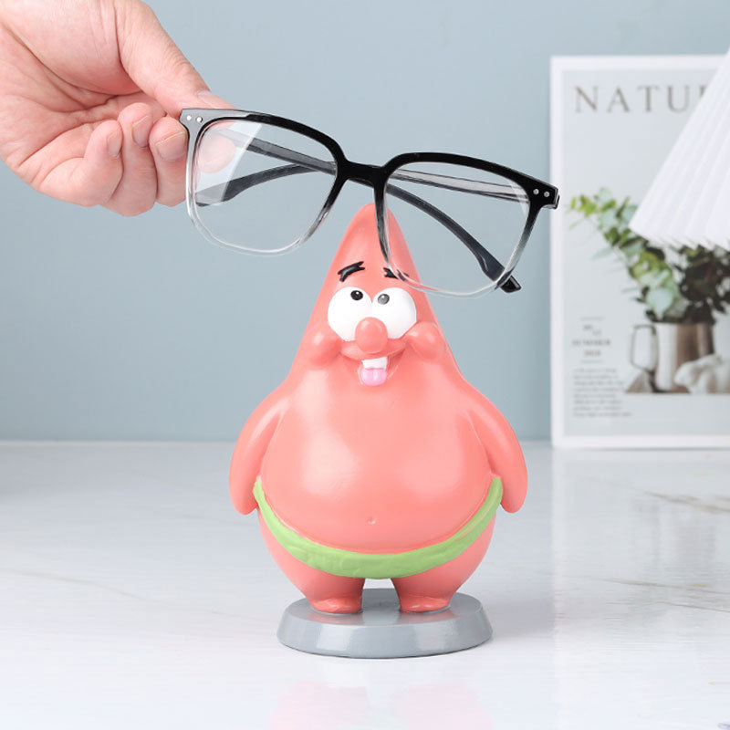 Suport pentru ochelari Patrick Star — Ornament din rășină, stil desen animate, pentru afișajul ochelarilor
