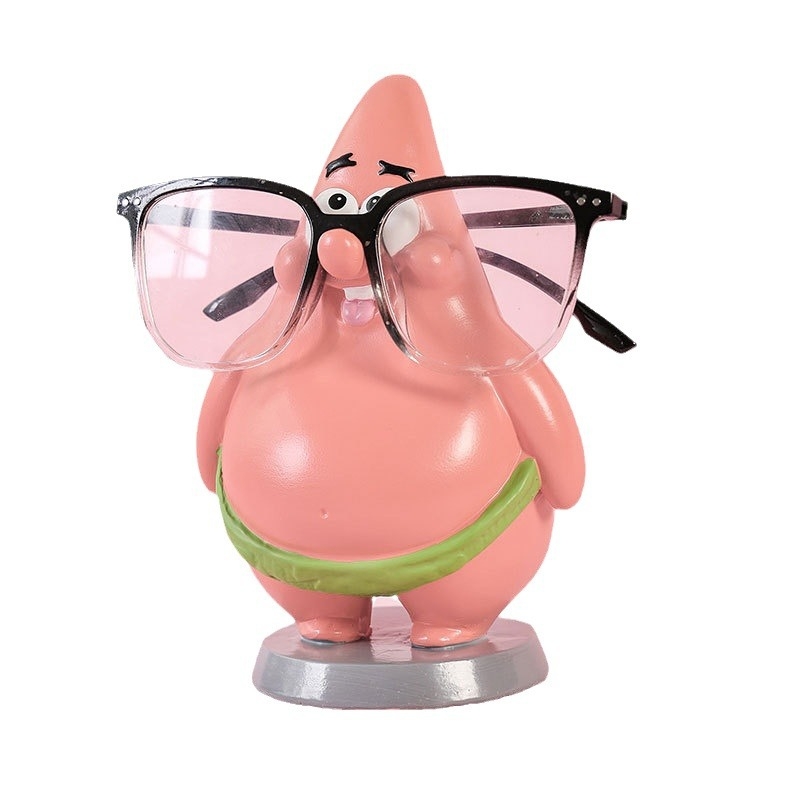 Suport pentru ochelari Patrick Star — Ornament din rășină, stil desen animate, pentru afișajul ochelarilor