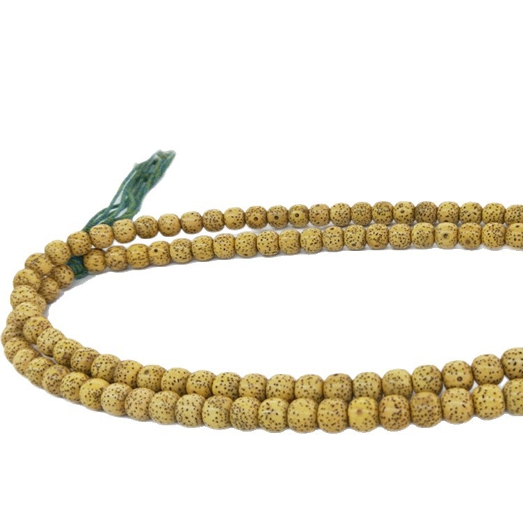 Xingyue Bodhi perle – 108 zlatnožutih Bodhi kuglica, visoka gustoća, Zen meditacija