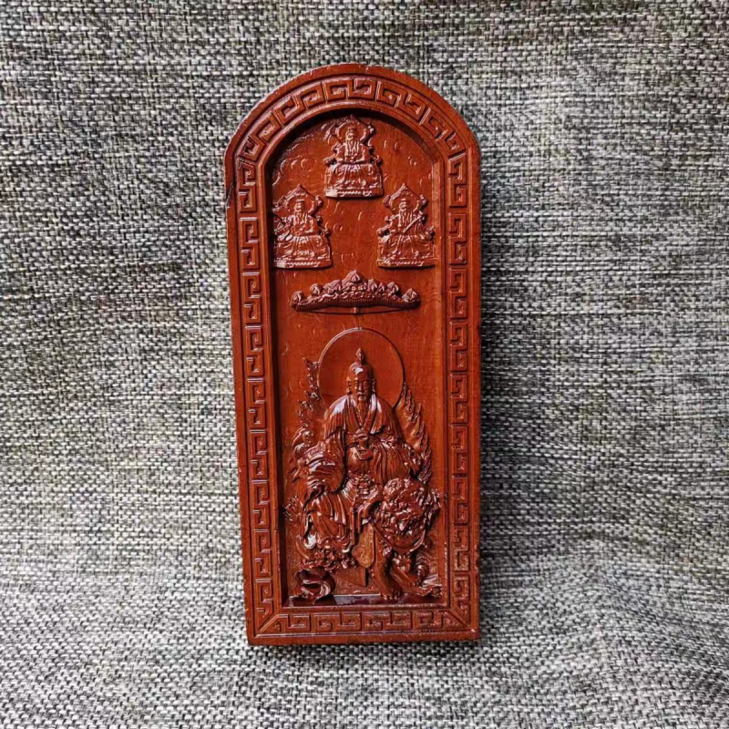 Taoistički talisman od drveta jujube s reljefnom gravurom, Taiyi Tianzun Sanqing