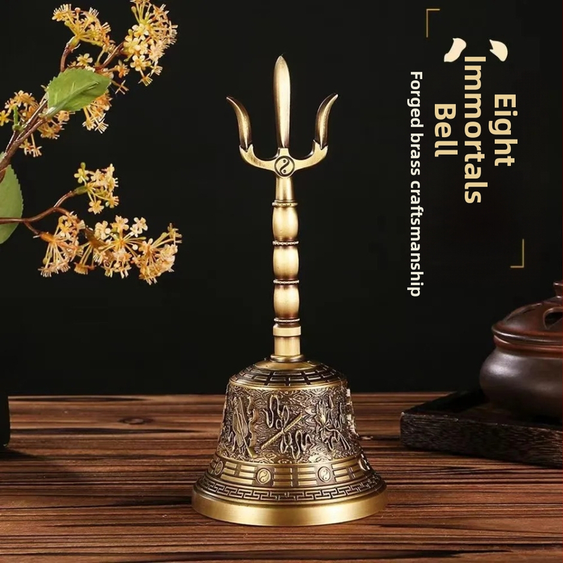 Bronz tibetský zvon Vajra a Vajra palica pre rituály, meďové zvončeky s piatimi a deviatimi ramenami, ručné zvonček s čistým zvukom