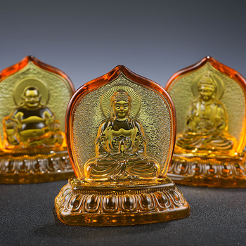 Kristalne mini skulpture za dom: Shakyamuni Buda, Guanyin, Maitreya Buda i lotosovi cvjetovi, zen stil za obožavanje