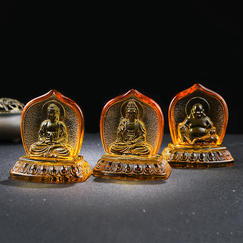 Kristalne mini skulpture za dom: Shakyamuni Buda, Guanyin, Maitreya Buda i lotosovi cvjetovi, zen stil za obožavanje