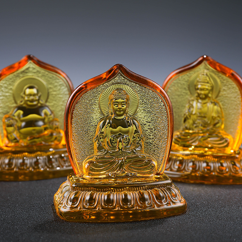 Kristalne mini skulpture za dom: Shakyamuni Buda, Guanyin, Maitreya Buda i lotosovi cvjetovi, zen stil za obožavanje