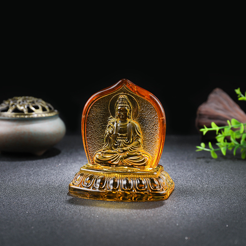 Kristalne mini skulpture za dom: Shakyamuni Buda, Guanyin, Maitreya Buda i lotosovi cvjetovi, zen stil za obožavanje
