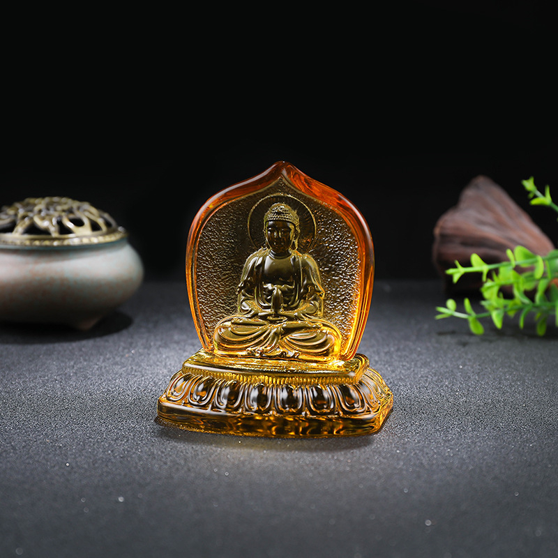 Kristalne mini skulpture za dom: Shakyamuni Buda, Guanyin, Maitreya Buda i lotosovi cvjetovi, zen stil za obožavanje