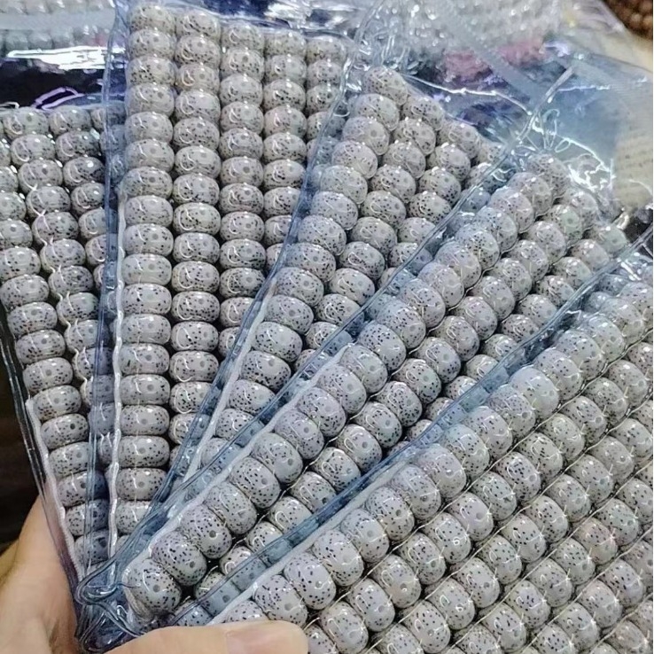 Xingyue Bodhi perle, 108 kom, visoka gustoća, bijela, suho poliranje