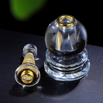 Stupa de cristal cu relicvă, stil tibetan etnic, ornament decorativ pentru cult budist