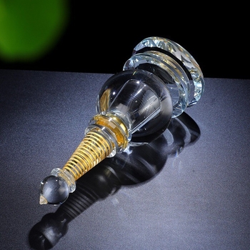 Stupa de cristal cu relicvă, stil tibetan etnic, ornament decorativ pentru cult budist