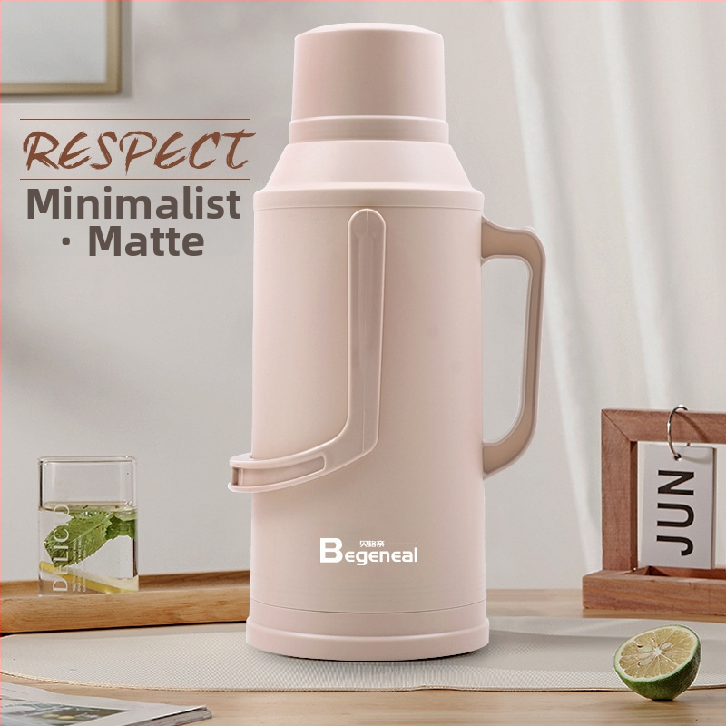 【Respect/Minimalist】Termos din sticlă pentru cămin – recipient izolat pentru apă fierbinte și ceai