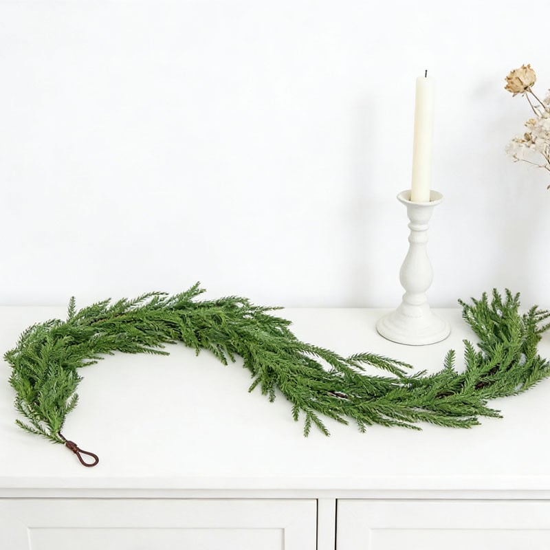 1,8 m viță de pin artificial pentru decor de perete de Crăciun