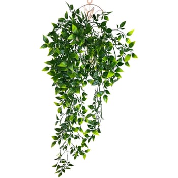 Plantă agățătoare artificială în formă de mandala din ratan pentru decor interior și exterior