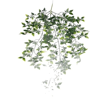 Plantă agățătoare artificială în formă de mandala din ratan pentru decor interior și exterior