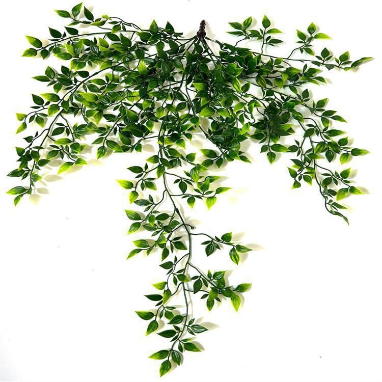 Plantă agățătoare artificială în formă de mandala din ratan pentru decor interior și exterior