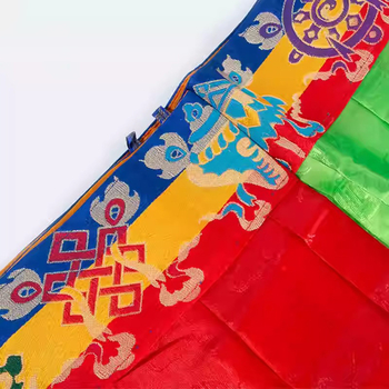 Tibet stil zidna zavjesa s osam blagoslova i mongolskim privjescima – kućna dekoracija, zavjesa od platna u pet boja
