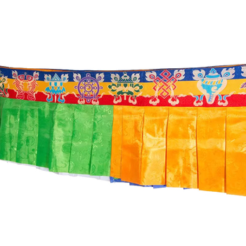 Tibet stil zidna zavjesa s osam blagoslova i mongolskim privjescima – kućna dekoracija, zavjesa od platna u pet boja