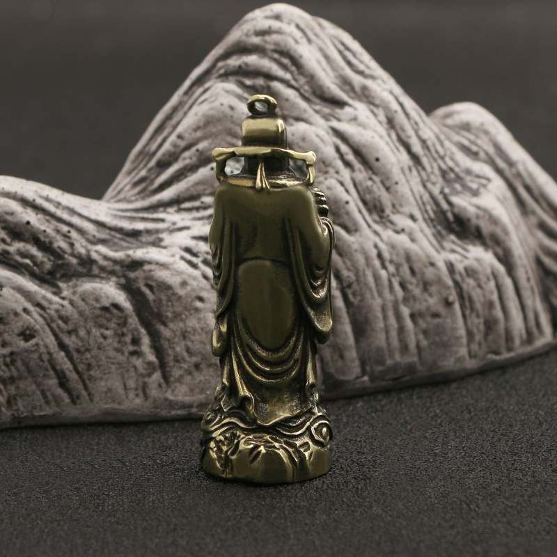 Statuetă a Zeului Bogăției, în stil chinezesc, pentru decorul casei, disponibilă în dimensiuni mari și mici.