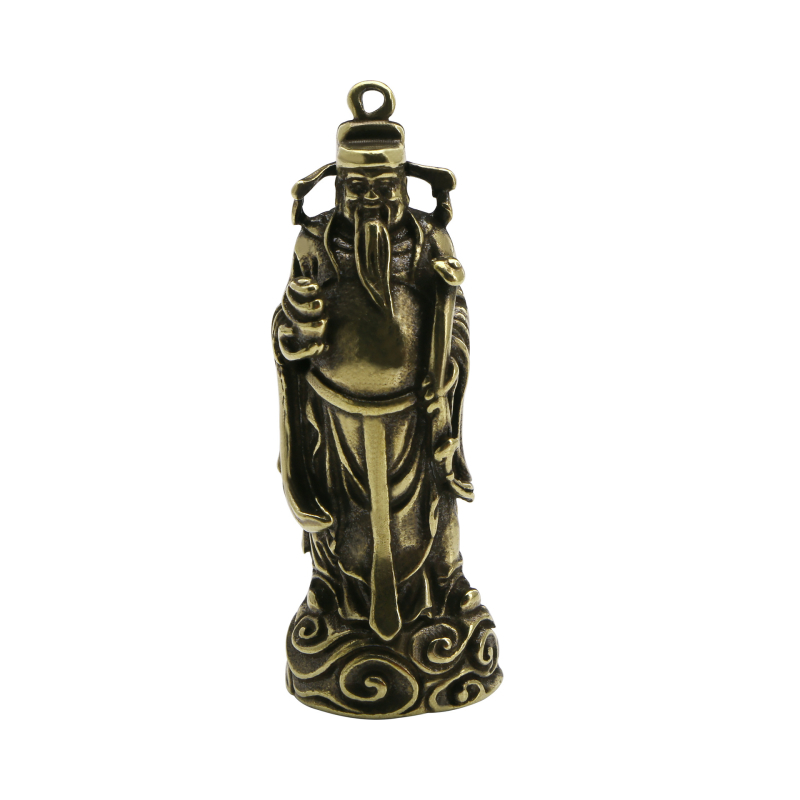 Statuetă a Zeului Bogăției, în stil chinezesc, pentru decorul casei, disponibilă în dimensiuni mari și mici.