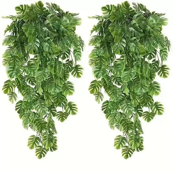 Plantă artificială – liană cu frunză în formă de carapace pentru decor de interior, plantă verde de agățat, 30–100 cm