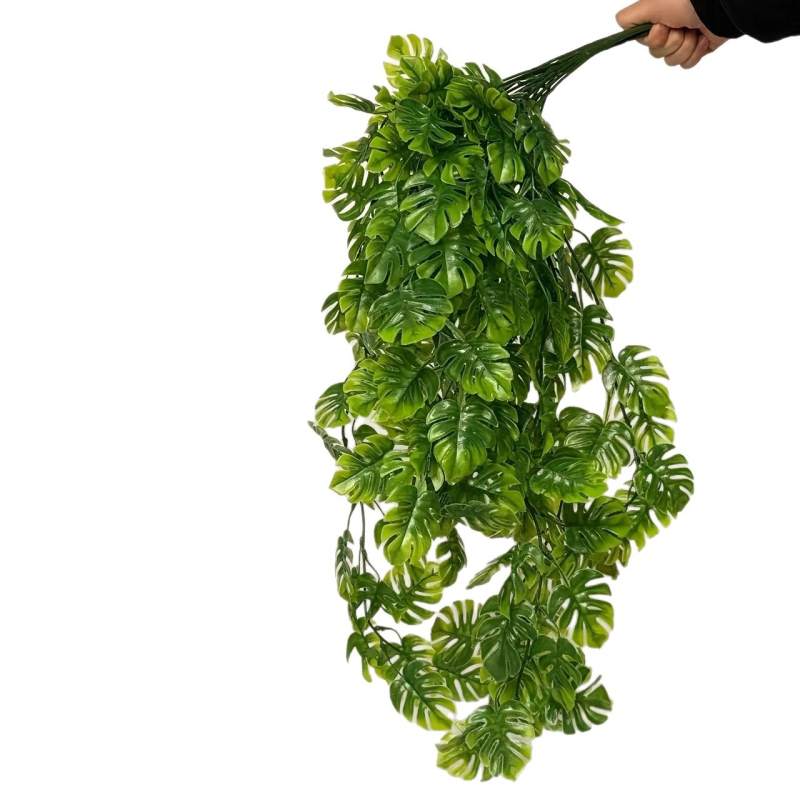 Plantă artificială – liană cu frunză în formă de carapace pentru decor de interior, plantă verde de agățat, 30–100 cm