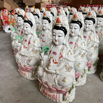 Statuie ceramică Guanyin Buddha pentru decor de casă