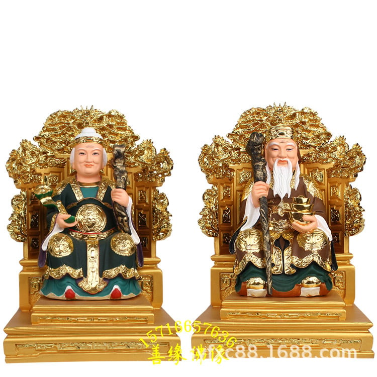 Statuie din rășină a Zeului Bucătăriei, zeu taoist, lucrată manual, statuetă religioasă