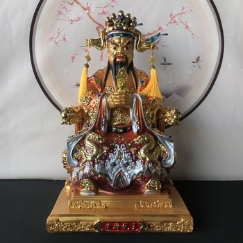 Statue Buddha Guanji Dragon King, din rășină, pentru sufragerie, decor de masă