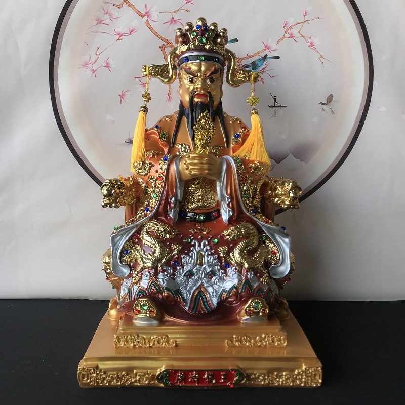 Statue Buddha Guanji Dragon King, din rășină, pentru sufragerie, decor de masă