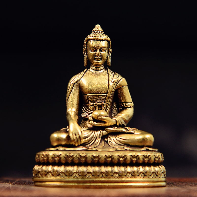 Statuetă Bodhisattva din bronz antic – Guanyin