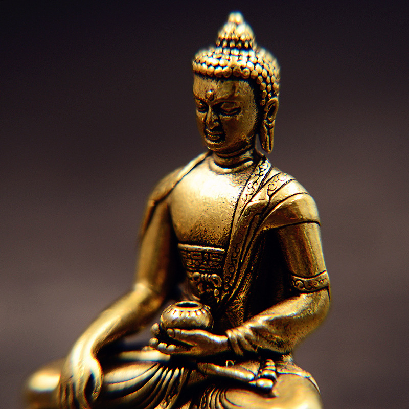 Statuetă Bodhisattva din bronz antic – Guanyin