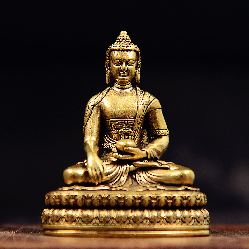 Statuetă Bodhisattva din bronz antic – Guanyin