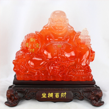 Statuia Buddha Maitreya din rășină naturală, decor modern minimalist pentru casă, sufragerie și birou