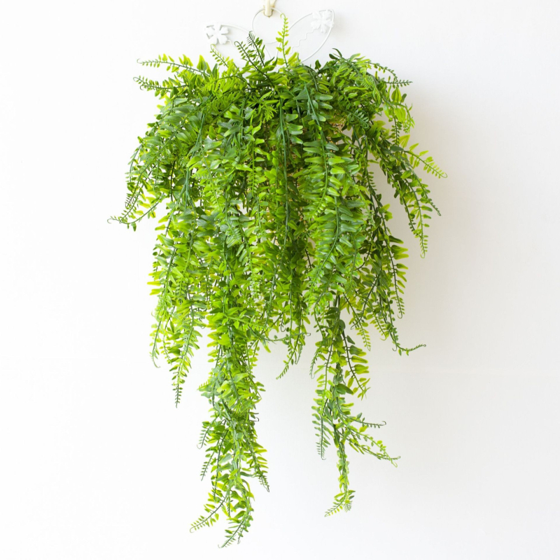 Liană artificială cu frunze persane, viță de ratan pentru montare pe perete, plantă verde decorativă pentru casă și nunți