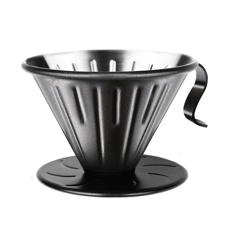 Nibu filtru de cafea din oțel inoxidabil 304 pentru V60, filtrare prin infuzie manuală, model V01 02