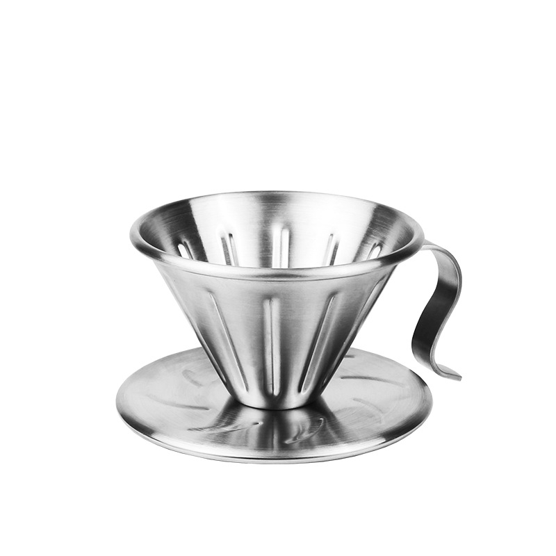 Nibu filtru de cafea din oțel inoxidabil 304 pentru V60, filtrare prin infuzie manuală, model V01 02