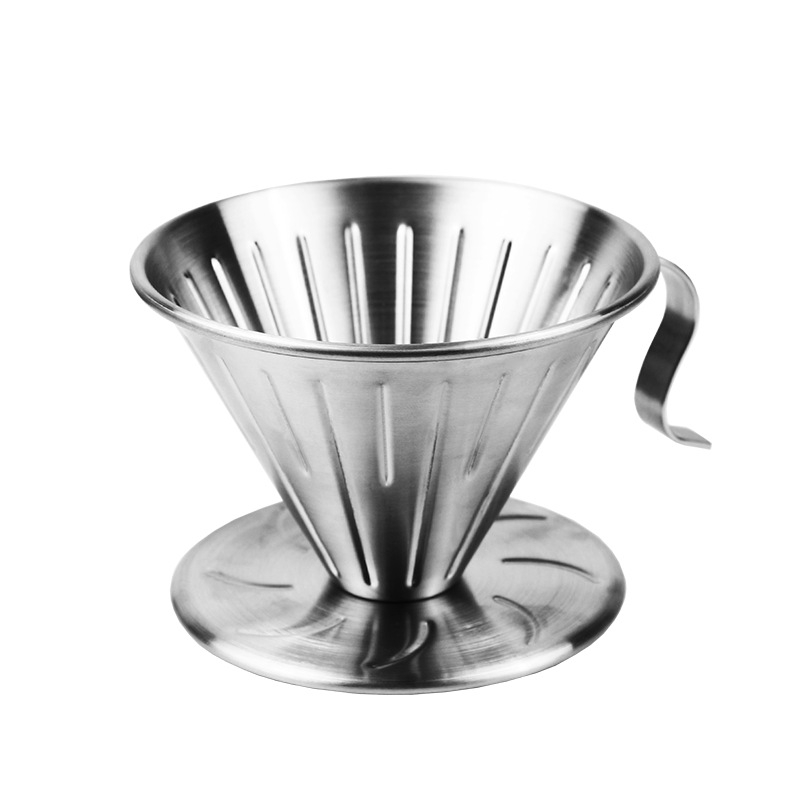 Nibu filtru de cafea din oțel inoxidabil 304 pentru V60, filtrare prin infuzie manuală, model V01 02