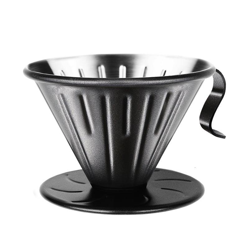 Nibu filtru de cafea din oțel inoxidabil 304 pentru V60, filtrare prin infuzie manuală, model V01 02