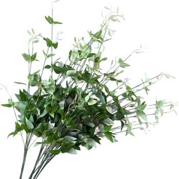Frunze artificiale Clematis și honeysuckle, plantă verde pentru decor interior și sală de nunți, tulpină unică, înălțime 30–100 cm