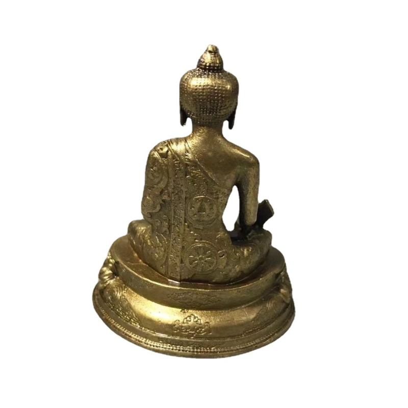 Statuetă Buddha al Medicinei din aliaj, mini statuetă pentru decorul casei