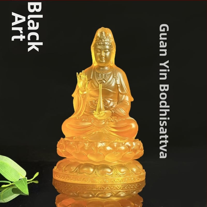 Statue Guanyin Bodhisattva din rășină pentru închinare acasă – ornament decorativ pentru interior