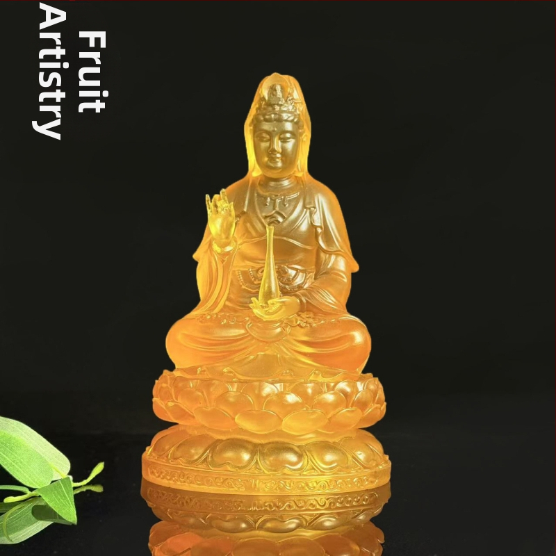 Statue Guanyin Bodhisattva din rășină pentru închinare acasă – ornament decorativ pentru interior