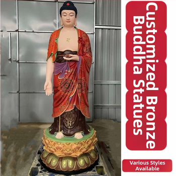 Statui personalizate din cupru ale lui Amitabha Buddha, Buddha al Medicinei și Cei Trei Buddha Prețioși pentru temple