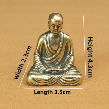 Statuia Buddha Vairocana – ornament pentru templu, obiect metalic